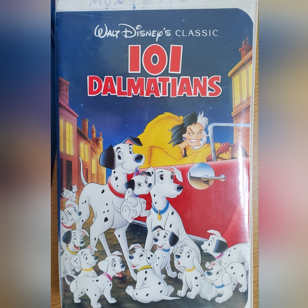 101 Dalmations VHS tape Disney Black Diamond Series Used